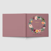 Herfst Roos Bloem Bloemstuk Bruiloft Gastenboek (Volledig)