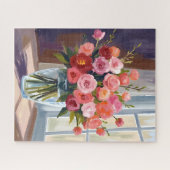 Herfst Roos Boeket Bloemige Herfst Legpuzzel (Horizontaal)