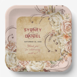  herfst Roos bruiloft papier Bord