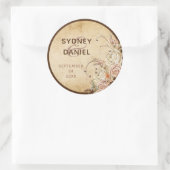  herfst Roos bruiloft Sticker (Tas)