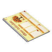 Herfst rooster met charmante herfstillustraties notitieboek (Rechterzijde)