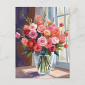 Herfst Rose Boeket Bloemen Herfst Briefkaart (Voorkant)