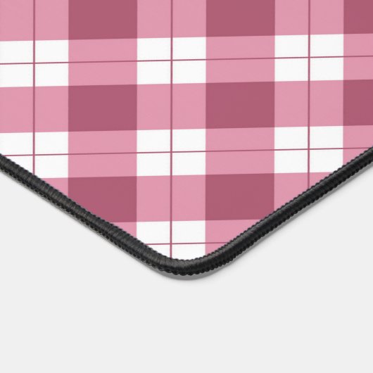 Herfst roze geruite bureaumat (Hoek)