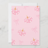 Herfst Roze grillige Retro Tea Girl 4e verjaardag Kaart (Achterkant)