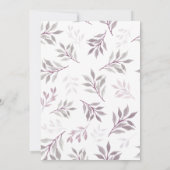 Herfst roze houtpecker rustige uitnodiging (Achterkant)