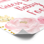 Herfst Roze pomkin Truck raadt het Baby-bord Poster (Hoek)