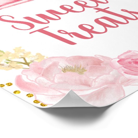 Herfst Roze pomkin  Truck Sweet Trebbord Poster (Hoek)