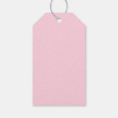 Herfst Roze Pompoen Baby shower Dank u Label Cadeaulabel (Achterkant)