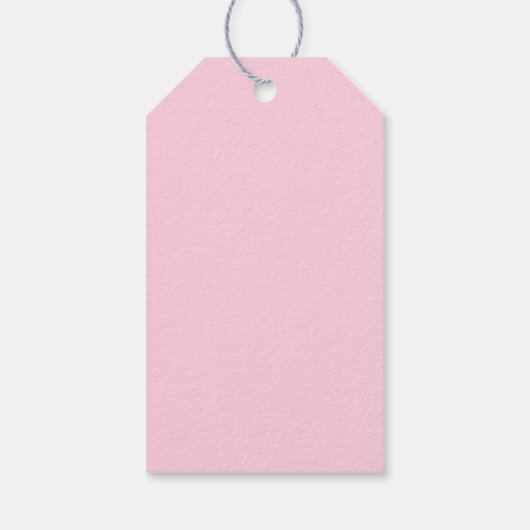 Herfst Roze Pompoen Baby shower Dank u Label Cadeaulabel (Achterkant)