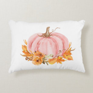 Herfst Roze pompoen en regenbogen Accent Pillow Accent Kussen
