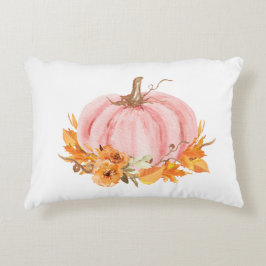 Herfst Roze pompoen en regenbogen Accent Pillow Kussen
