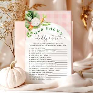 Herfst roze Wie kent papa beste baby shower spel