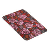 Herfst Rozen Bloemenkunst Rustieke Bloemen Roze Si Magneet (Rechterzijde)