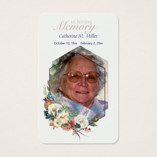 Herfst Rozen Fotogeheugen Visitekaartje (Voorkant)