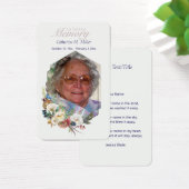 Herfst Rozen Fotogeheugen Visitekaartje (Bureau)