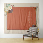 Herfst Rozen Vrijgezellenfeest foto achtergrond Wandkleed (In Situ (horizontaal))