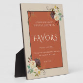 Herfst Rozen Vrijgezellenfeest gunsten Fotoplaat (Zijkant)