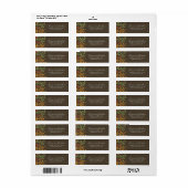 Herfst RSVP-Adresetiketten Etiket (Full Sheet)