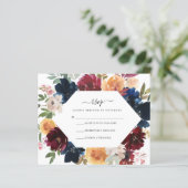 Herfst RSVP-kaart | Begroting (Staand voorkant)