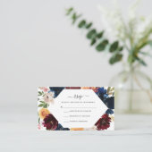 Herfst RSVP-kaart | Begrotingsbrochure Informatiekaartje (Staand voorkant)