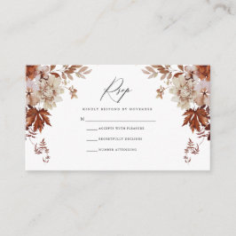 Herfst RSVP-kaart Informatiekaartje