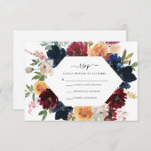 Herfst RSVP-kaart Informatiekaartje (Voorkant / Achterkant)