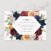 Herfst RSVP-kaart Informatiekaartje (Voorkant)