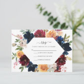 Herfst RSVP-kaart Informatiekaartje (Staand voorkant)