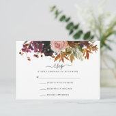 Herfst RSVP-kaart RSVP Kaartje (Staand voorkant)