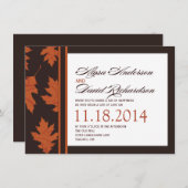 Herfst RSVP-kaarten Kaart (Voorkant / Achterkant)