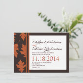 Herfst RSVP-kaarten Kaart (Staand voorkant)