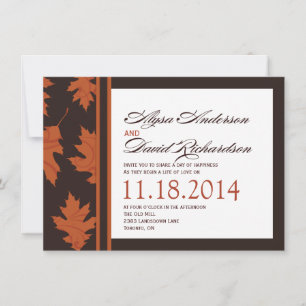 Herfst RSVP-kaarten Kaart