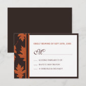 Herfst RSVP-kaarten RSVP Kaartje (Voorkant / Achterkant)