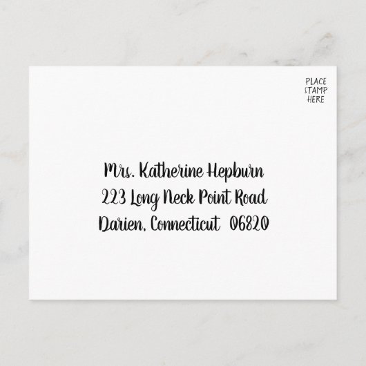 Herfst RSVP Oranje herfst Wedding Party minimalist Uitnodiging Briefkaart (Achterkant)