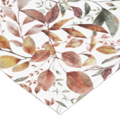 Herfst Rust Gold Green leest Pattern Korte Tafelloper (Hoek)