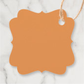 Herfst Rust gouden sinaasappel bladeren First Holy Bedankjes Labels (Achterkant)