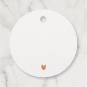 Herfst Rust Oranje Mountain Trees Foliage Wedding Bedankjes Labels (Achterkant)