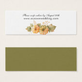Herfst Rust Verlaat pomkin Weddenschap Website RSV Mini Visitekaartjes (Voorkant /achterkant)