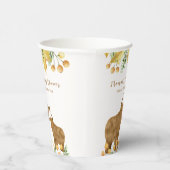 Herfst Rustic Boho Highland Koe Baby shower Papieren Bekers (Rechts)