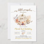 Herfst Rustic Boho Pumpkin eerste uitnodiging (Voorkant)