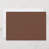 Herfst Rustic Brown en Ivoor Roos Country Wedding Save The Date (Achterkant)