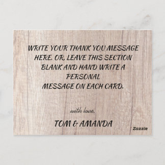 Herfst Rustic Burgundy Calligraphy Flat Wedding Th Briefkaart