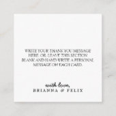 Herfst Rustic Burgundy Calligraphy Flat Wedding Th Informatiekaartje (Achterkant)