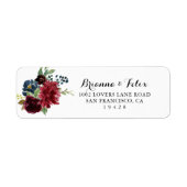 Herfst Rustic Calligraphy Return Address Label (Voorkant)