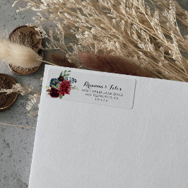 Herfst Rustic Calligraphy Return Address Label