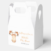 Herfst Rustic Floral Baby Clothesline Baby shower Bedankdoosjes (Geopend)