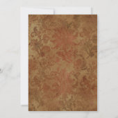 Herfst Rustic Floral Gothic Rehearsal Dinner Kaart (Achterkant)