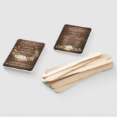 Herfst Rustic Floral Harvest Pumpkin Wedding Progr Handwaaier (Niet-gemonteerd)