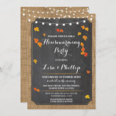 Herfst Rustic New Home Invite Kaart (Voorkant / Achterkant)