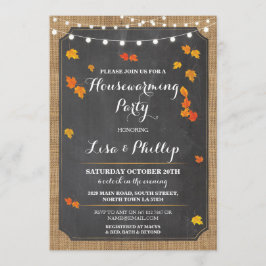 Herfst Rustic New Home Invite Kaart